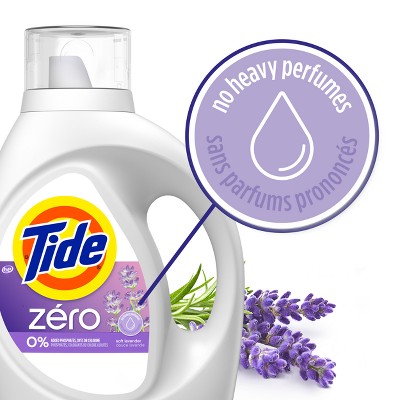 Tide Zero Soft Lavender HE Deep Cleaning Concentrated Liquid Laundry Detergent 113 Loads - 149 fl oz