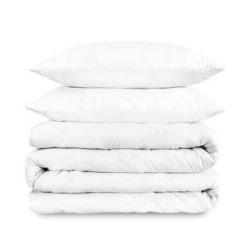 Purity Home 3pc 400 Thread Count Cotton Percale Duvet Set