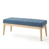 CAVINAS Tufted Ottoman Bench, Upholstered Ottoman Foot Rest, Rectangular Bedroom End Bench, Button-Tufted Entryway Padded Footstool - 4 of 4