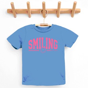 The Juniper Shop SmileyWorld Arched Varsity Youth Short Sleeve Tee - 1 of 4