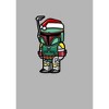 Men's Star Wars Boba Fett Santa Hat Cartoon Pull Over Hoodie - 2 of 4