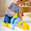 Discovery Stackers - Natural Tall Arch Kids Stacking and Color Play, Fine Motor Skills Development Toy - 2 of 4