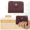 Unique Bargains Leather Slim ID Card Business Card Holder Wallets with 24 Slots 4" x 3" 2 Pcs - 2 of 4