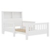 Okak Twin Size Pull-Out Design Bed Frame with Storage Headboard & Safety Rails,Solid Wood Platform Bed for Kids,Teens - 4 of 4