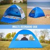 Vynxaria Beach Tent Sun Shelter for 3/4 Person, Portable Beach Umbrella Cabana - 3 of 4