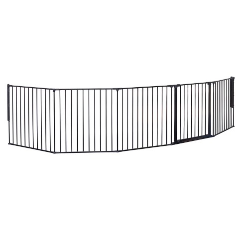 BabyDan Flex XL Hearth Safety Gate 35.4 inch - 109.5 inch, Black