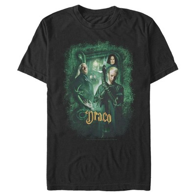 Men's Harry Potter Chamber Of Secrets Draco Portrait T-shirt - Black ...