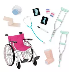Our Generation Heals on Wheels - Wheelchair Accessory Set for 18" Dolls