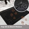 32 inchx 48 inch non - slip door mats indoor entryway rugs washable low - profile absorbent stain resist floor mats black - 3 of 4