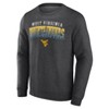NCAA West Virginia Mountaineers Men's Crew Neck Fleece Gray Sweatshirt - 2 of 3
