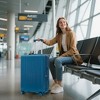 20"/24"/28" 3 pcs/set in ABS Spinner Wheel Luggage, Stripe Design Carry on Suitcase, Matching Color, TSA Combination Lock - 3 of 4