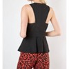 Women's Sleeveless Belted Peplum Top - DO+BE - 2 of 2