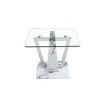 NicBex Modern Transparent Glass Coffee Table with MDF Frame Sleek Design for Living Room, Bedroom - 3 of 4