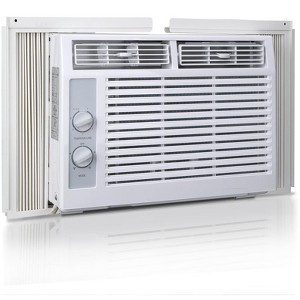 R.W.FLAME Air Conditioner Window AC Unit, 5000 BTU, Cools Rooms up to 150 Sq.Ft., Easy Install, 2 Cooling Speeds & Fan Speeds, Ideal for Bedroom - 1 of 4