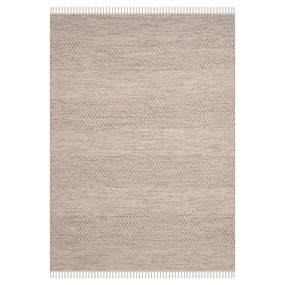 Ivory/Steel Gray Geometric Flatweave Woven Area Rug 4'x6' - Safavieh