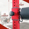 Adjustable Bulgarian Split Squat Stand - 11-Level Steel Single Leg Squat Machine for Home Gym, Hip Thrust - 4 of 4