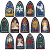 Design Works Felt Ornament Applique Kit 2"X3.5" Set Of 13-Stained Glass - 3 of 3