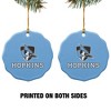 Johns Hopkins University Primary Logo Porcelain Scalloped Holiday Christmas Tree Ornament - 2 of 4