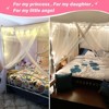 YEERSWAG Elegant Princess Twin Size Bed Canopy Bed Curtain Nets Holiday Present For Girls - 2 of 4
