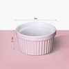 8 Oz Set of 8 Ceramic Ramekins, Porcelain Creme Brulee Souffle Ramekins for Baking, Pudding Custard Cups, Dipping Sauces, Dishwasher and Oven - 2 of 4