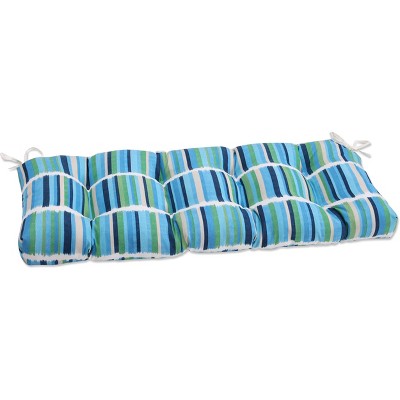 48" x 18" Outdoor/Indoor Blown Bench Cushion Solar Stripe - Pillow Perfect