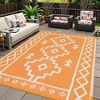 Lahome Pattern Series Outdoor Plastic Straw Rug-Waterproof Reversible Mat for Patio, Backyard, Camping, RV Awning - 3 of 4