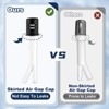 WOWOW 8.67 in. x 2.28 in. x 1.8 in. Dishwasher Air Gap Cover in Chrome - 4 of 4