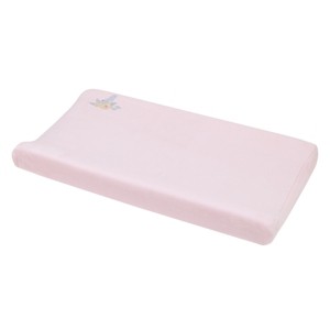 NoJo Disney Sweet Princess Pink and Light Blue Appliqued Glass Slipper Contoured Changing Pad Cover - 1 of 3