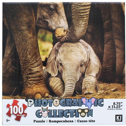 NEW Puzzlebug 100 Piece Jigsaw Puzzle ~ Baby Elephant 