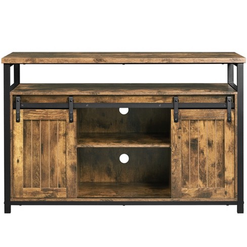 rustic media cabinet