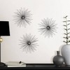 Cabers Starbursts Metal Wall Art Silver - Brewster: Set of 3, Iron Construction, Geometric Decor, 9x9 inches - 2 of 2
