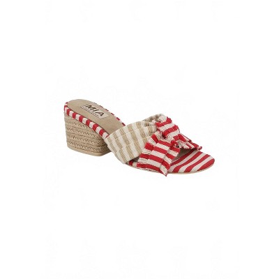 Women's Wo's Isandra Raffia Bow Heel Sandal - MIA