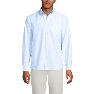 Lands' End Men's Traditional Fit Comfort-First Sail Rigger Oxford Shirt - 1 of 3