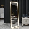 PexFix 16 in. W x 63 in. H Modern Full Length Rectangular Frameless Mirror With Rounded Corner in Silver - 4 of 4