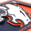 NFL Denver Broncos 3D Logo Series Wall Art - 12"x12" - 4 of 4