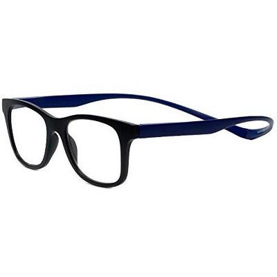 Magz Chelsea Magnetic Front Connecting Reading OR Blue Light Glasses OR Transition Photochromic in Black Blue