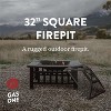 GasOne 32-inch Outdoor Metal Fire Pit for Patio with Fireplace Screen – Elegant and Modern Fire Pit Table for Camping, Heating, Bonfire, Picnics - 2 of 4