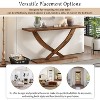 CAVINAS Console Table with Cross-Leg Design,Stylish Entryway Table,Modern Couch Table for Living Room - 2 of 4