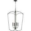 Quorum Lighting Mantle 4 - Light Chandelier in  Matte Black - 4 of 4
