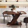 SKRAN Extendable Console Table with Modern Marble Design, Sturdy MDF Construction, Ideal for Home and Commercial Use - 2 of 4