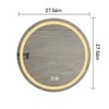 ALEXOUN 27-inch Single Bathroom Vanity Mirror,Polished Crystal Bathroom Round Vanity mirror,for on bathroom walls.(Mirror Only) - 3 of 4
