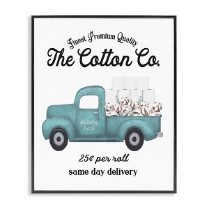 Stupell Industries Toilet Paper Cotton Delivery Truck Framed Giclee Art - 1 of 4