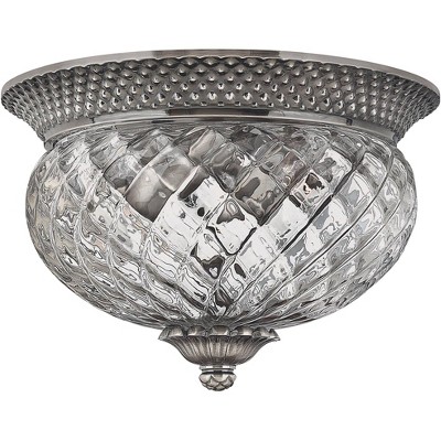 Hinkley Plantation Collection 12" Wide Antique Nickel Ceiling Light