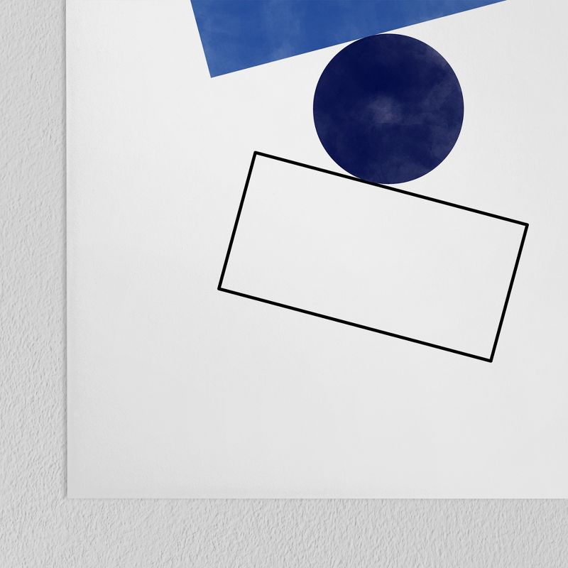 Americanflat - Minimalist Blue Geometric by The Print Republic - boho minimalist Wall Art, 4 of 7
