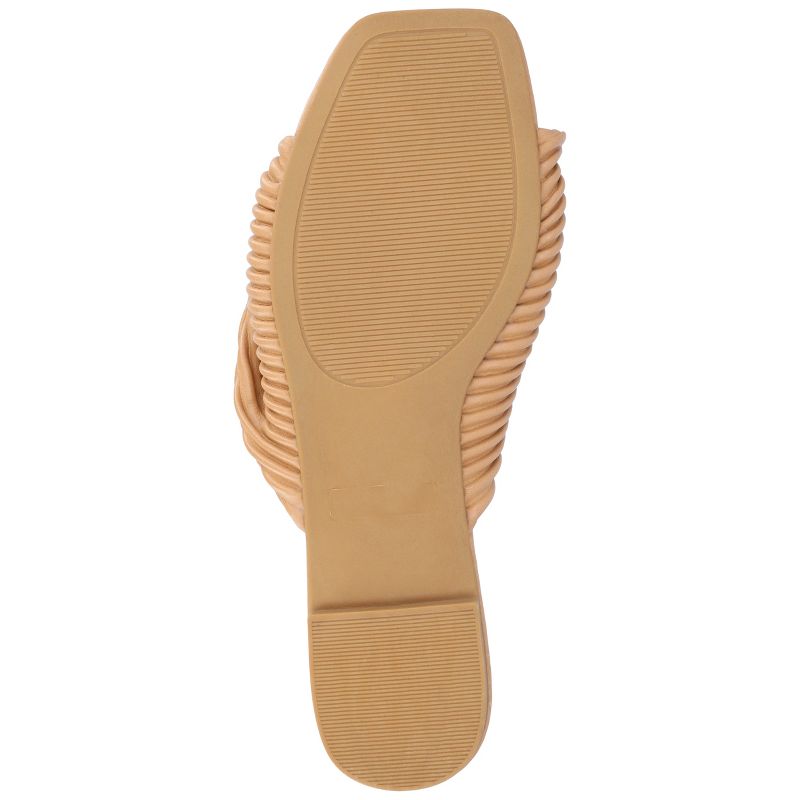 Journee Collection Womens Emalynn Tru Comfort Foam Slip On Slide Flat Sandals, 5 of 10