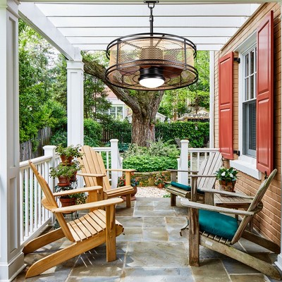 Bella Depot Outdoor Plug Ceiling Fan with Light