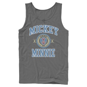 Mens Mickey & Friends Duo College Badge Tank Top - 1 of 4