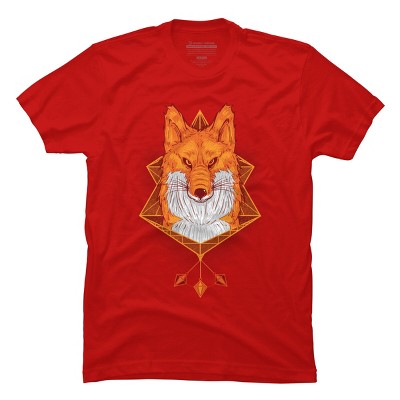 Men's Design By Humans Firefox Stare By sayahelmi T-Shirt