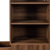 PAGED Modern Wooden Tall Bookshelf 4-Tier Bookcase Display Storage Cabinet with 3 Side Drawers for Living Room, Study Room - 3 of 4