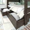 Max & Lily Solid Wood Modern Farmhouse Farmhouse Queen/Queen Bunk Bed with Storage Drawers - 2 of 4